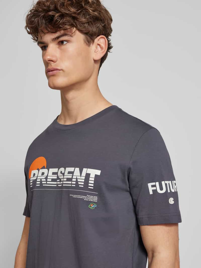 Champion T-shirt met labeldetails