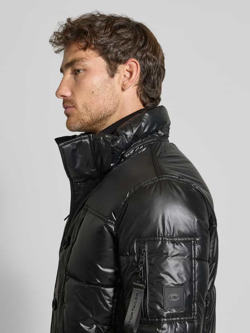 Tom Tailor Gewatteerd regular fit jack met afneembare capuchon