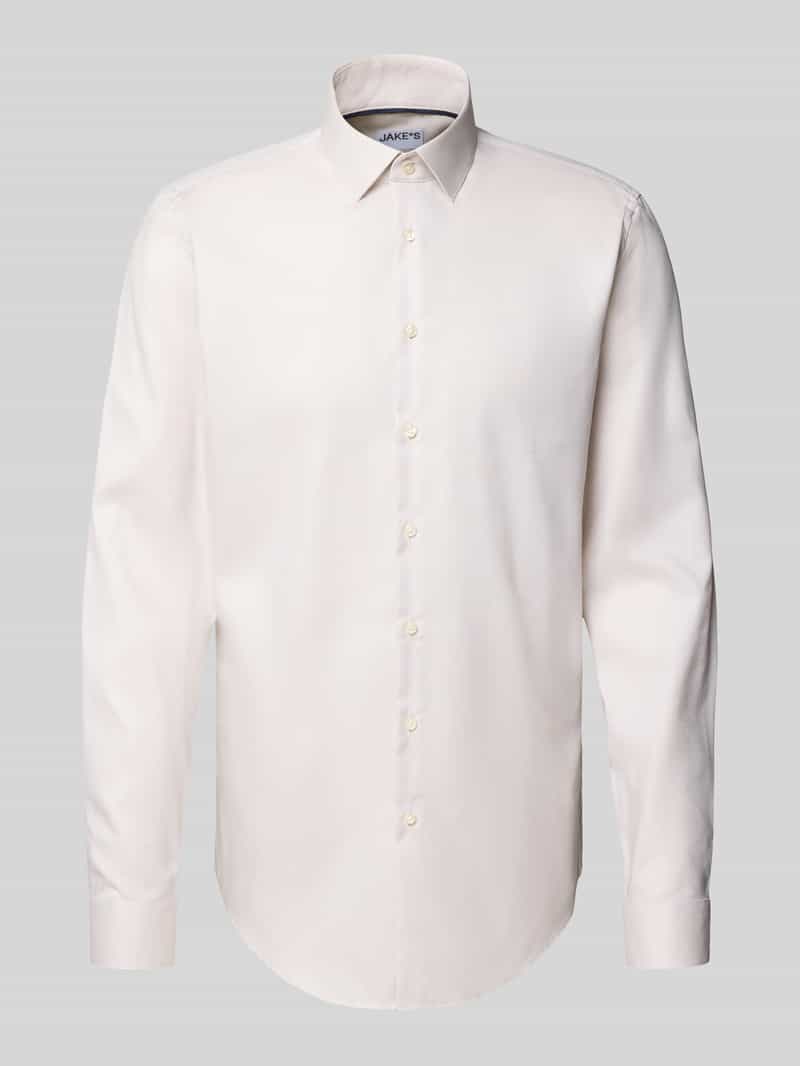 Jake*s Slim fit zakelijk overhemd met extra lange mouwen