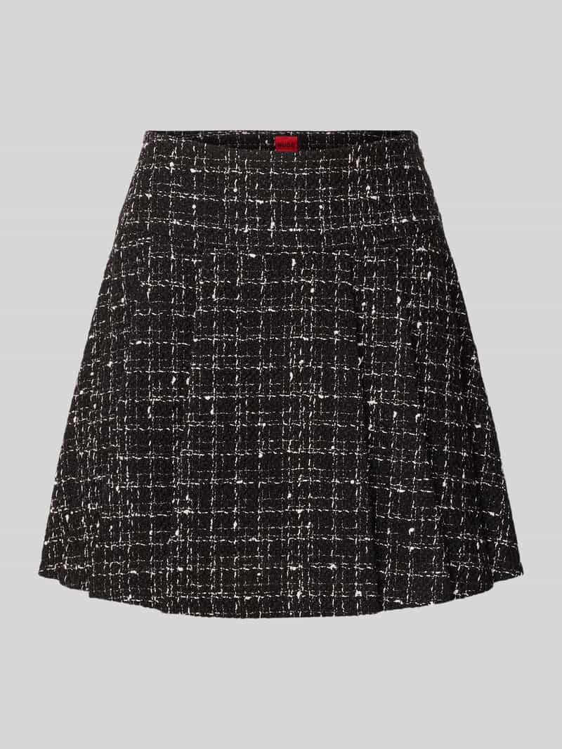HUGO Minirok in bouclé met wol model 'RABLUMI'