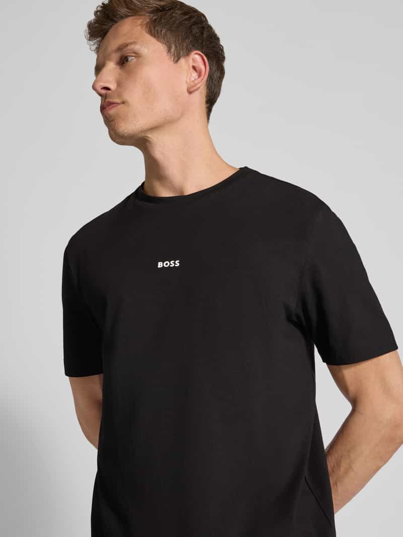 Boss T-shirt met labelprint zwart, foto 5