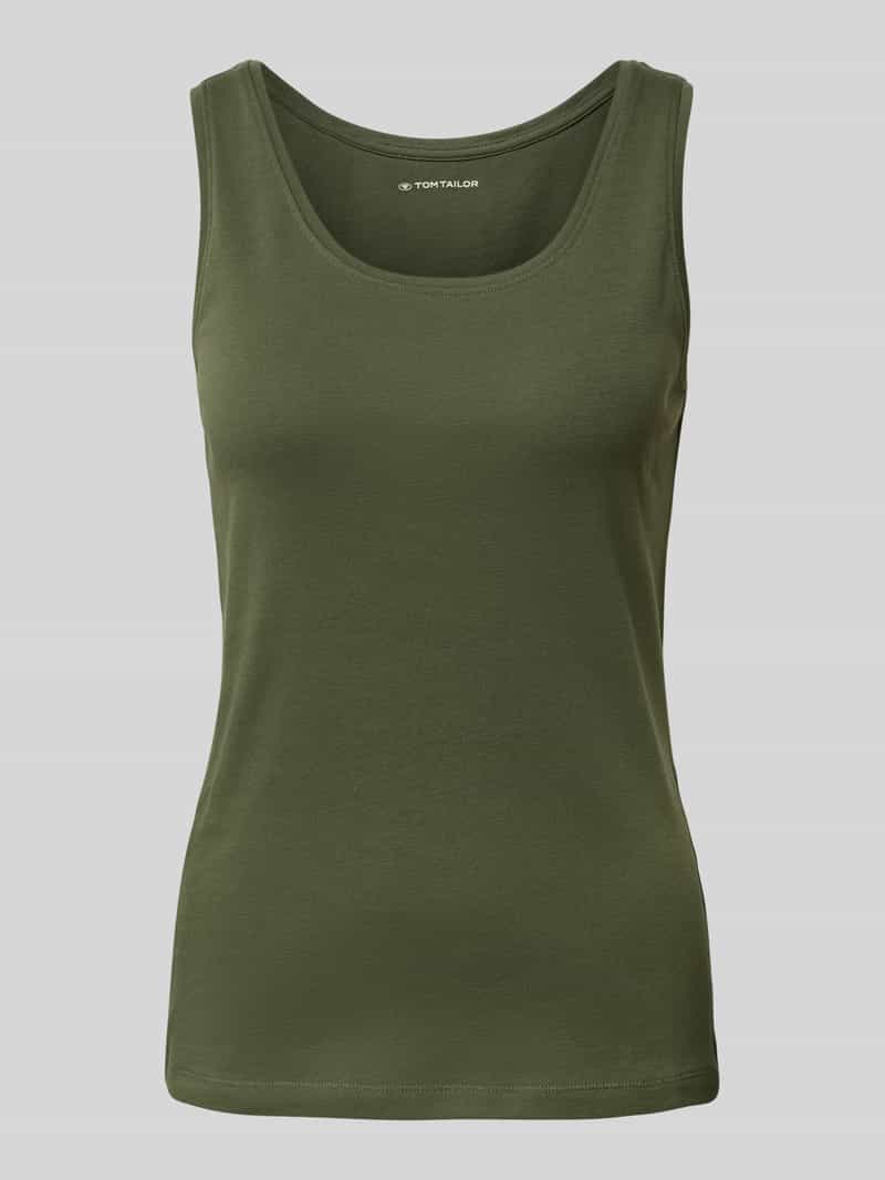 Tom Tailor Slim fit tanktop van katoenmix