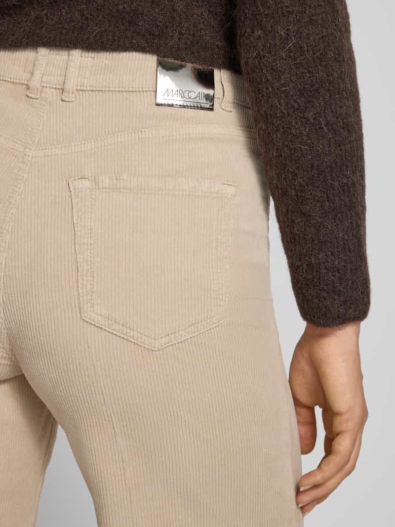 Marc Cain Wide fit corduroy broek met lyocell