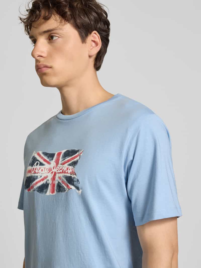 Pepe Jeans Regular fit T-shirt van puur katoen