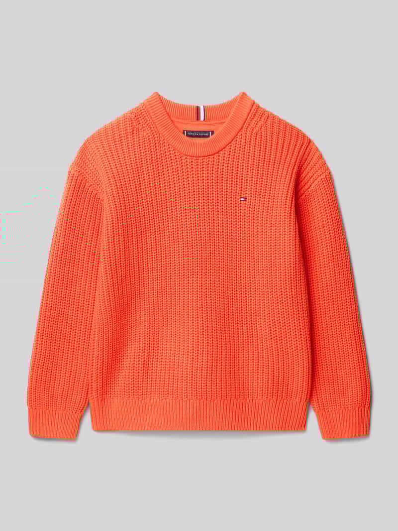 Tommy Hilfiger Teens Regular fit gebreide pullover van katoenmix