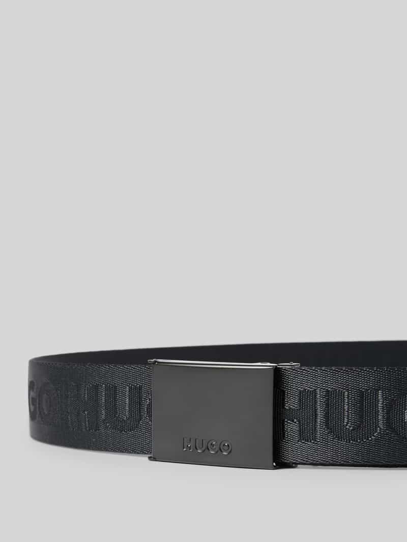 HUGO Riem met labeldetails model 'Garratt'