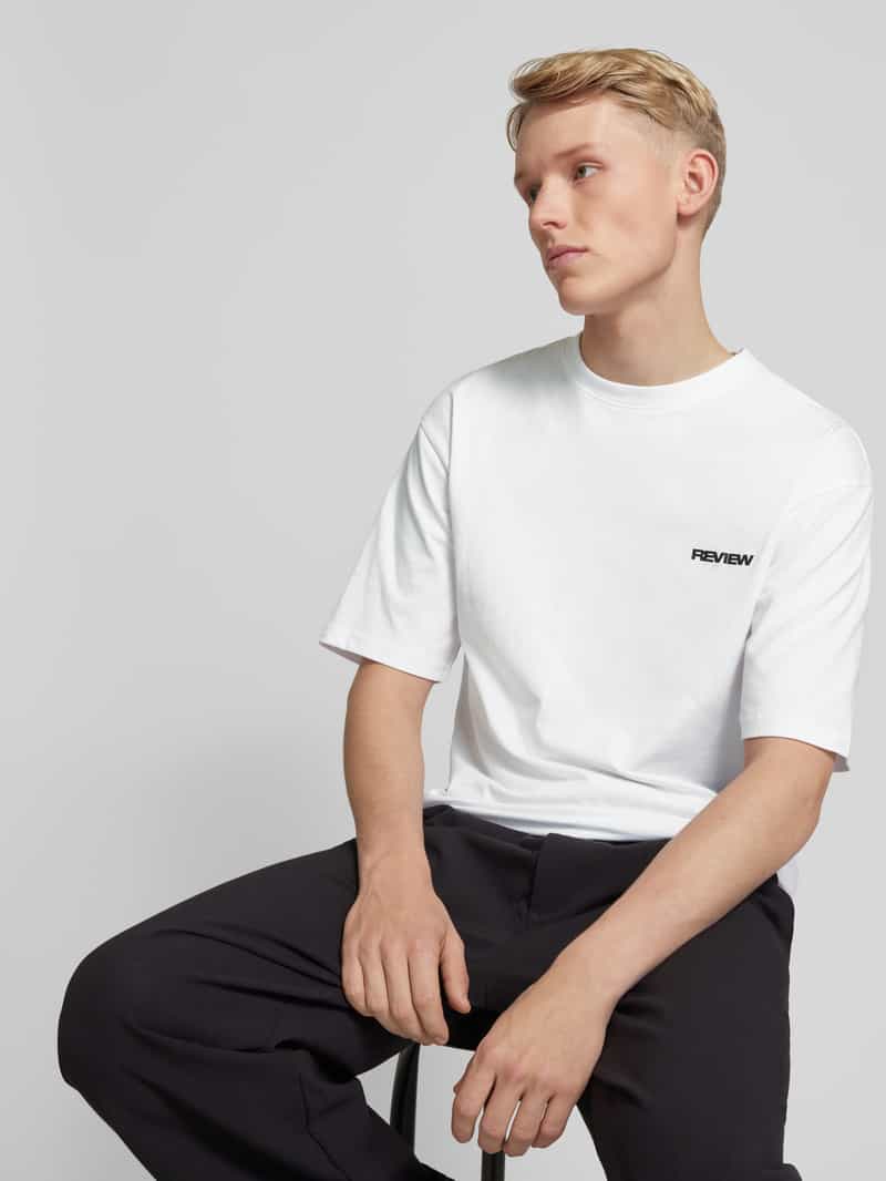 REVIEW T-shirt met labelprint