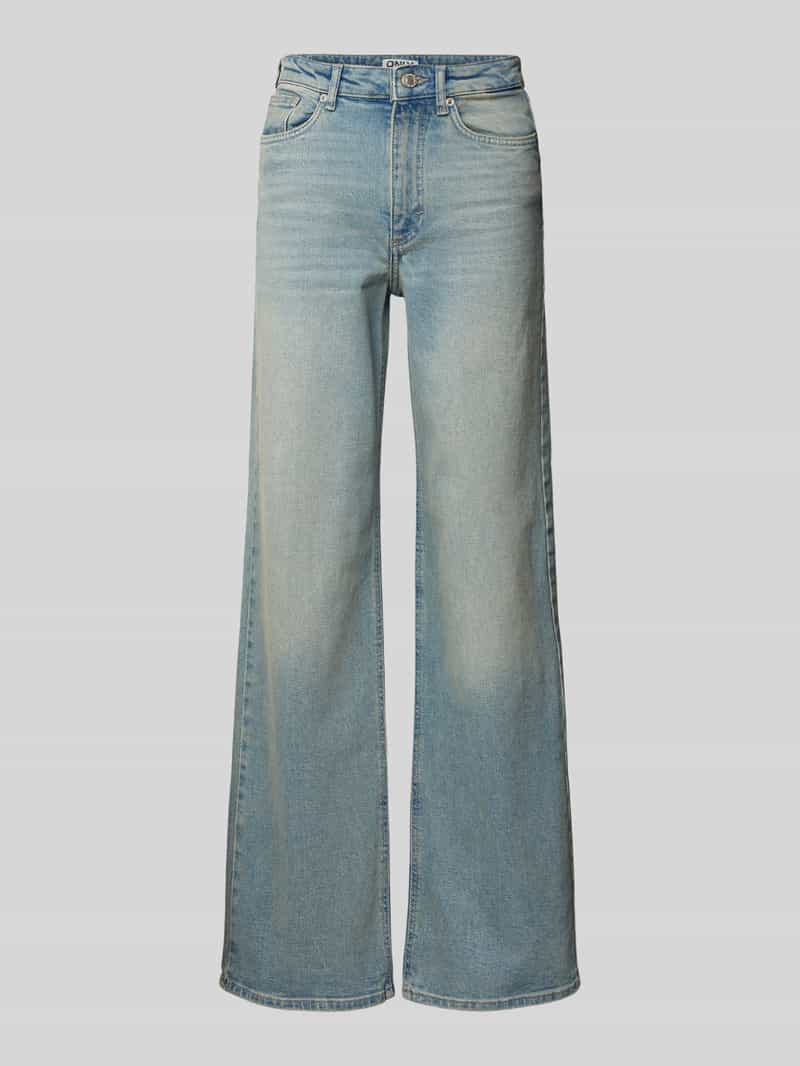 Only Wide fit high rise jeans met studs model 'JUICY'