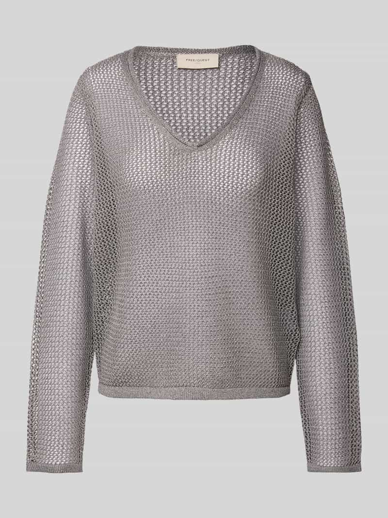 FREE QUENT Gebreide pullover in semi-transparant design model 'TERNE'