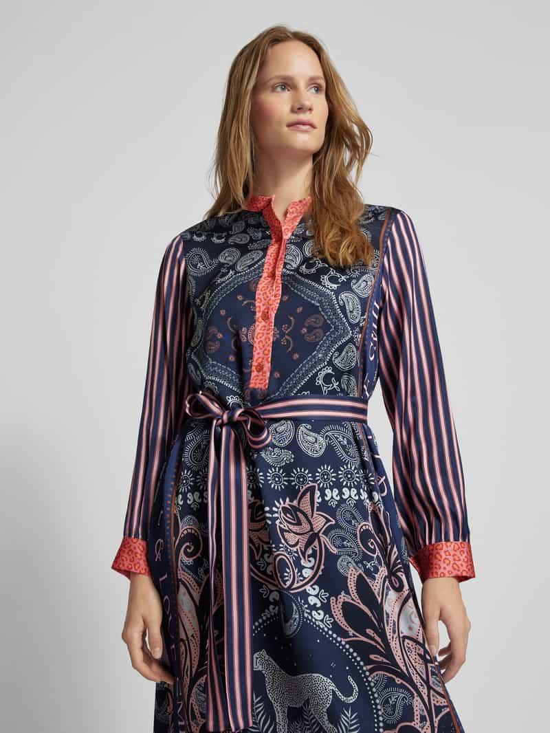 miss goodlife Midi-jurk met strikceintuur
