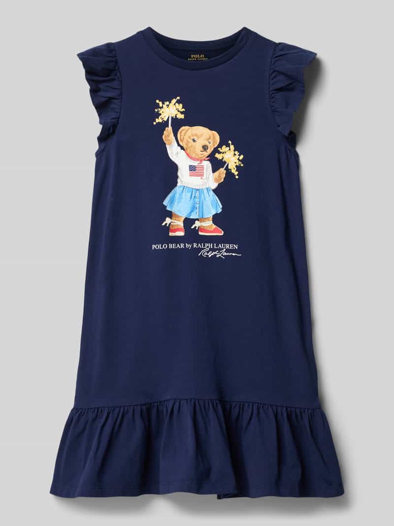 Polo Ralph Lauren Kids Jurk met label- en motiefprint