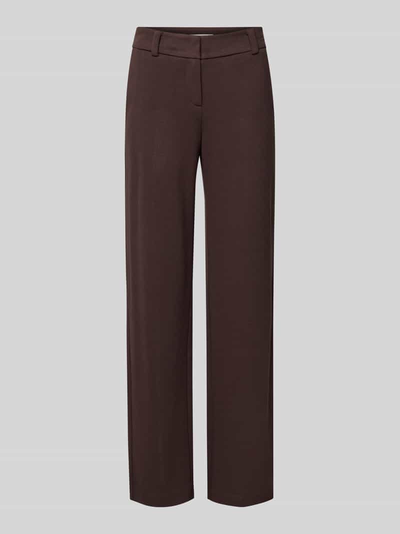 Christian Berg Woman Wide leg stoffen broek met paspelzakken aan de achterkant