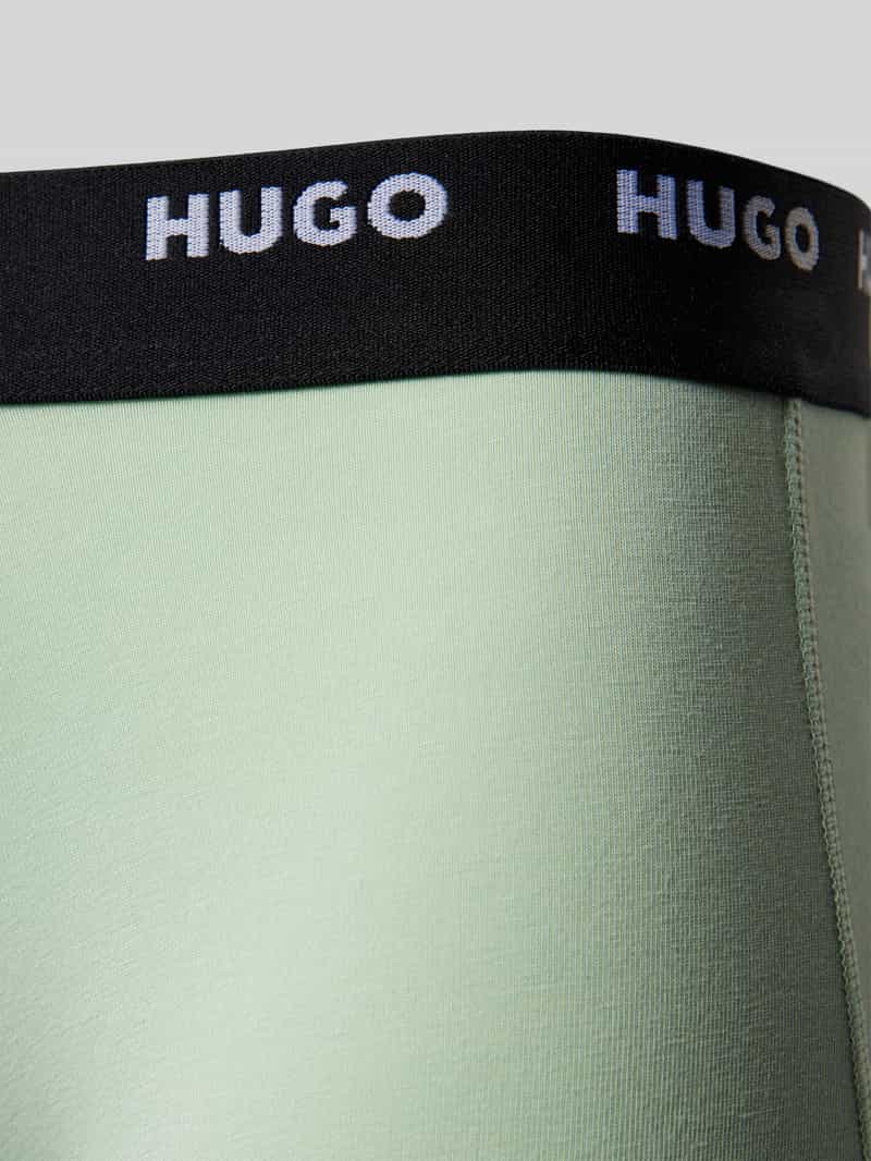 HUGO Boxershort met elastische band met logo in een set van 3 stuks