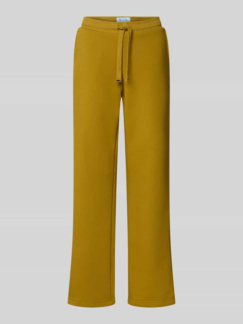 Christian Berg Woman straight fit sweatpants met elastische band