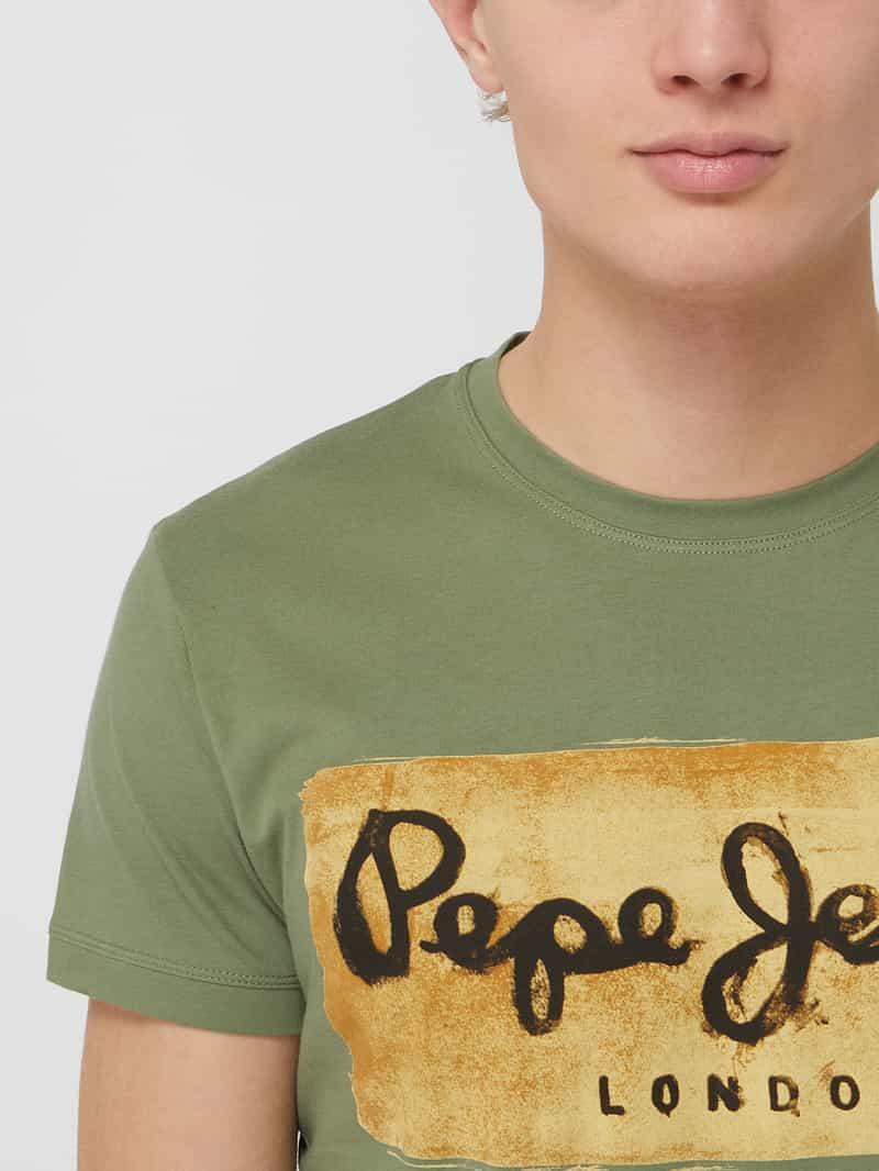 Pepe Jeans T-shirt van katoen model 'Charing'