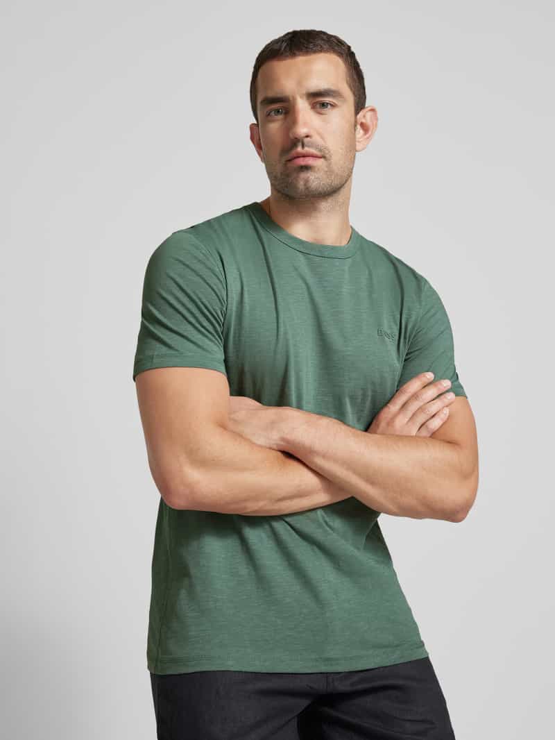 Boss Orange T-shirt met labelprint model 'Tegood'