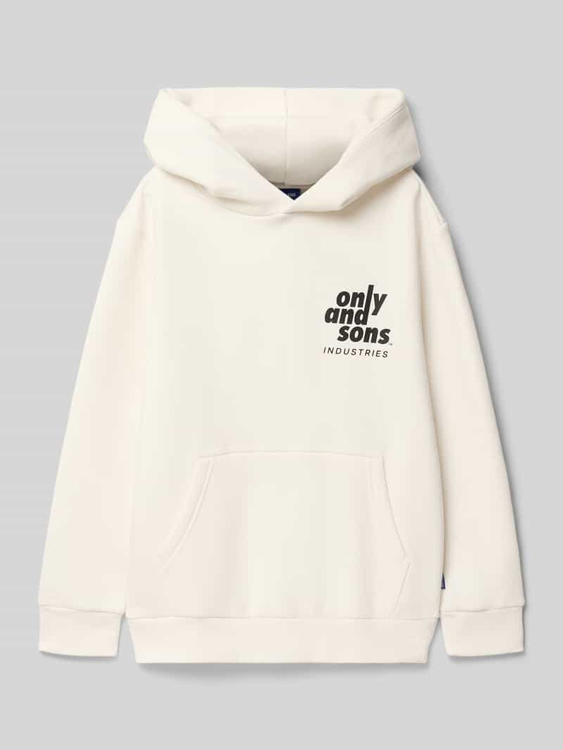 Only & Sons Regular fit hoodie van katoenmix model 'HUDSON'