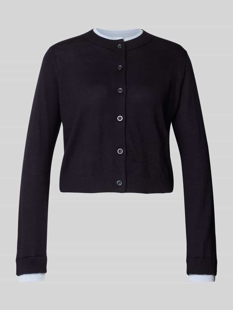 MAX&Co. Regular fit gebreid jack van zuivere wol model 'FOCE'