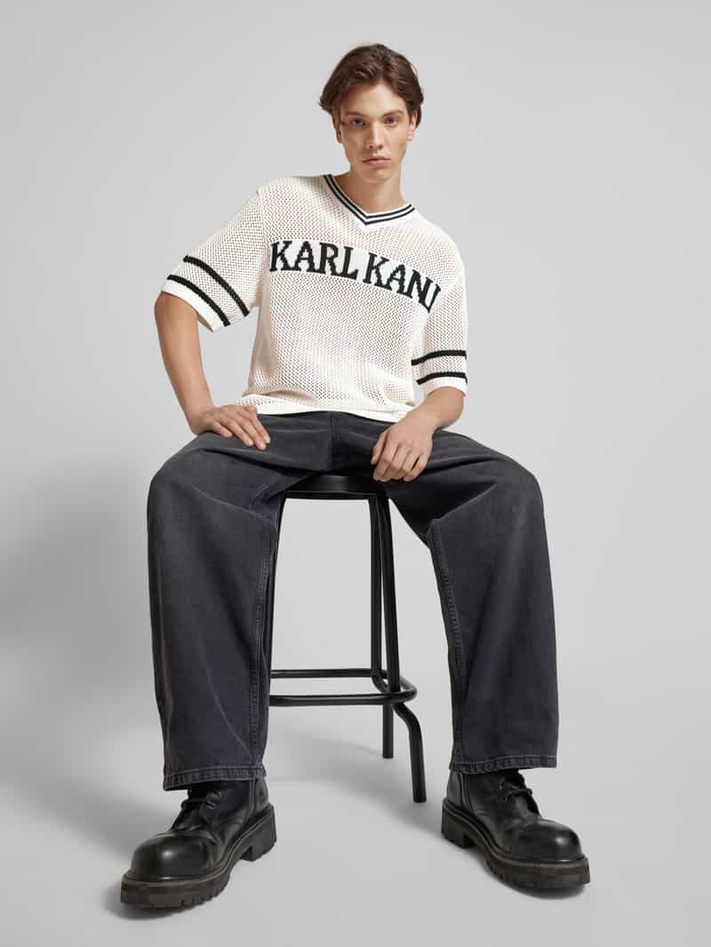 Karl Kani T-shirt in tricotlook