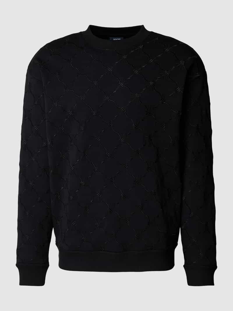 JOOP! Collection Sweatshirt met structuurmotief met logo model 'Tizio'