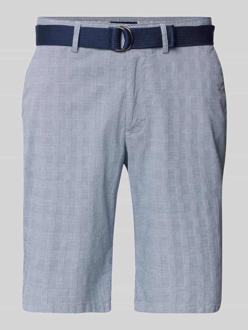 Christian Berg Men Regular fit korte broek met riem