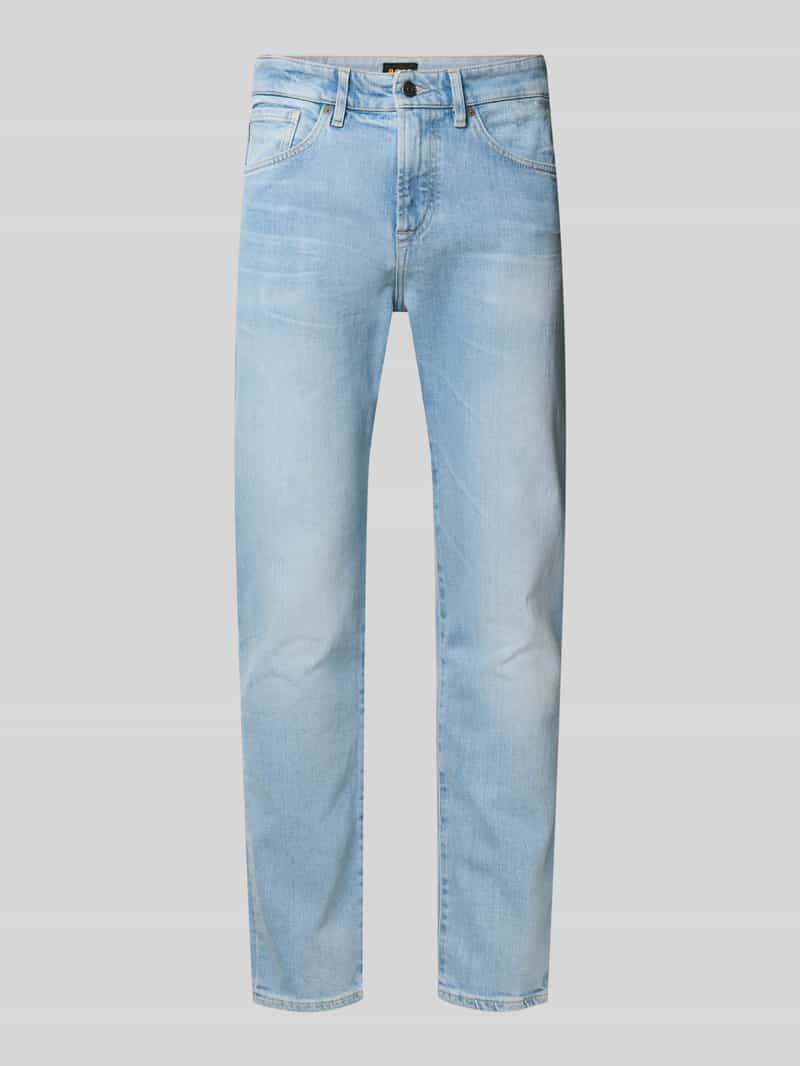 Boss Orange Tapered fit jeans van katoenmix model 'ONYX'