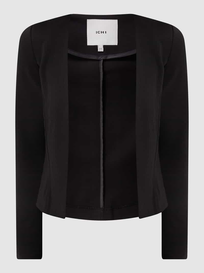 Ichi Regular fit blazer met opengewerkte voorkant model 'KATE'