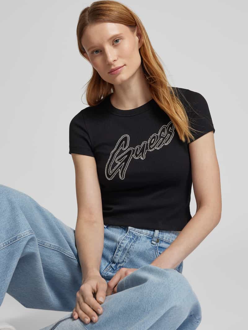 Guess T-shirt met labelprint