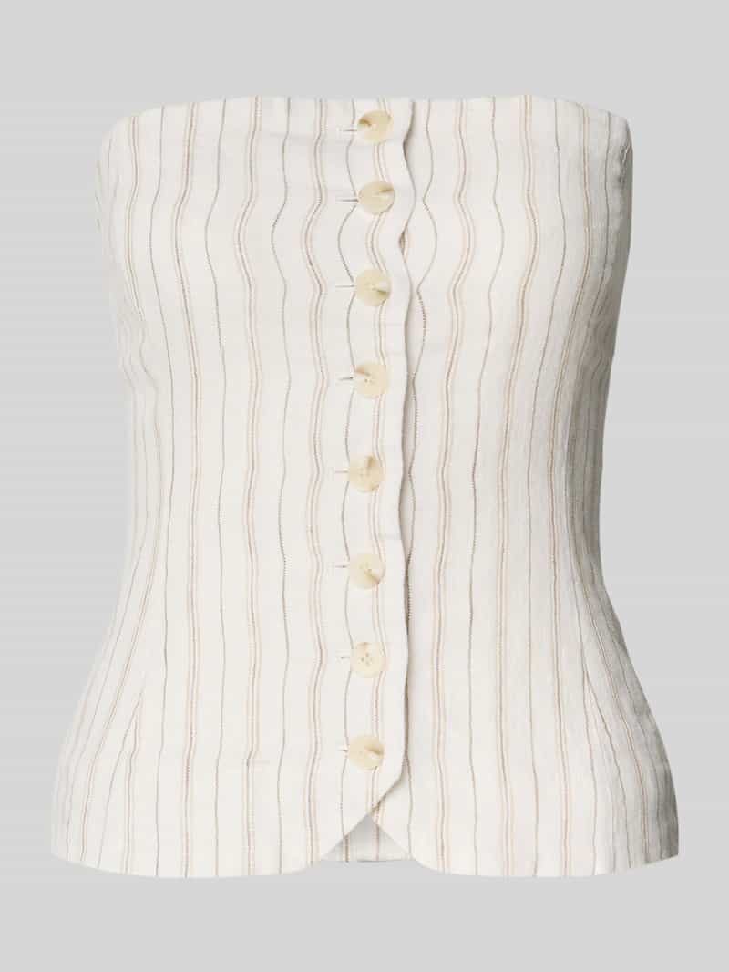 Samsøe Off shoulder-blouse met knoopsluiting model 'SAELLENA'