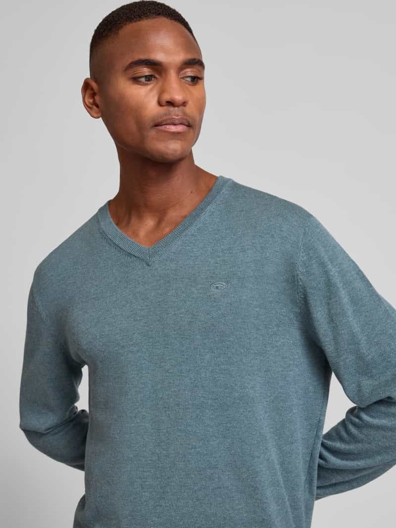Tom Tailor Regular fit gebreide pullover van zuiver katoen