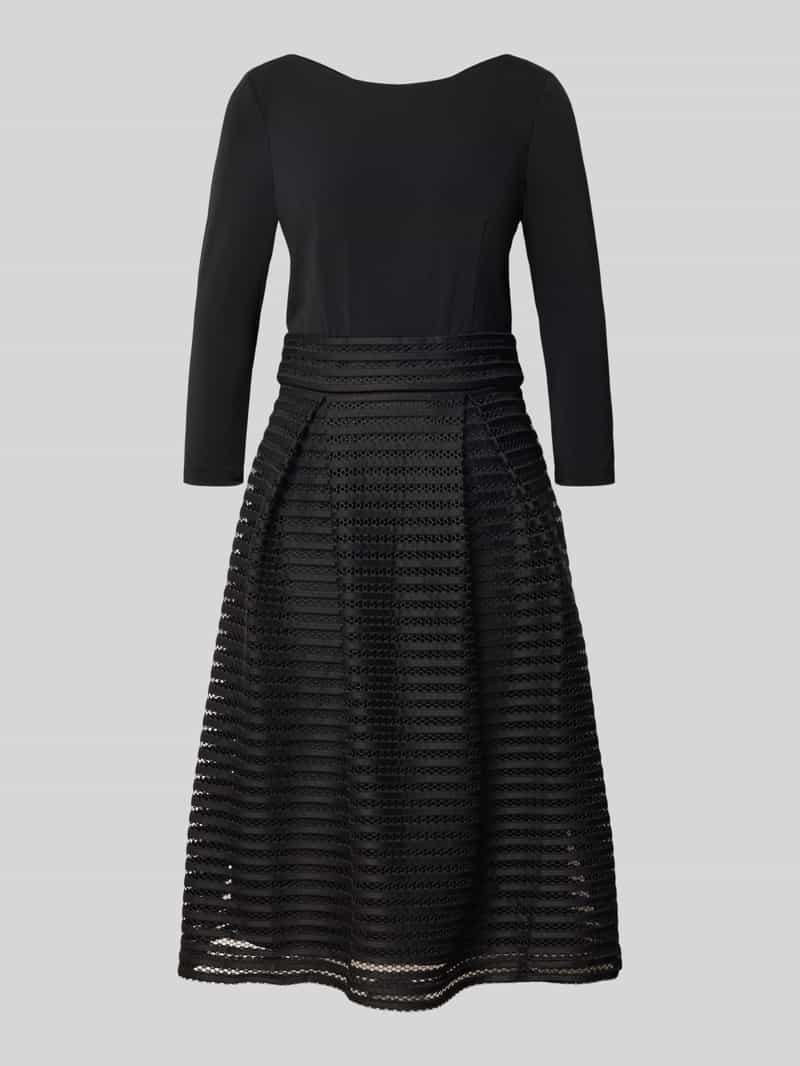 Christian Berg Cocktail Knielange cocktailjurk in 2-in-1-look