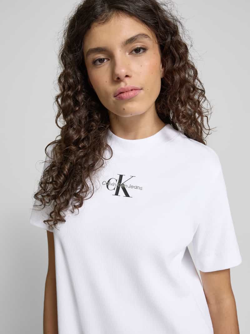 Calvin Klein Jeans Midi-jurk met labelstitching
