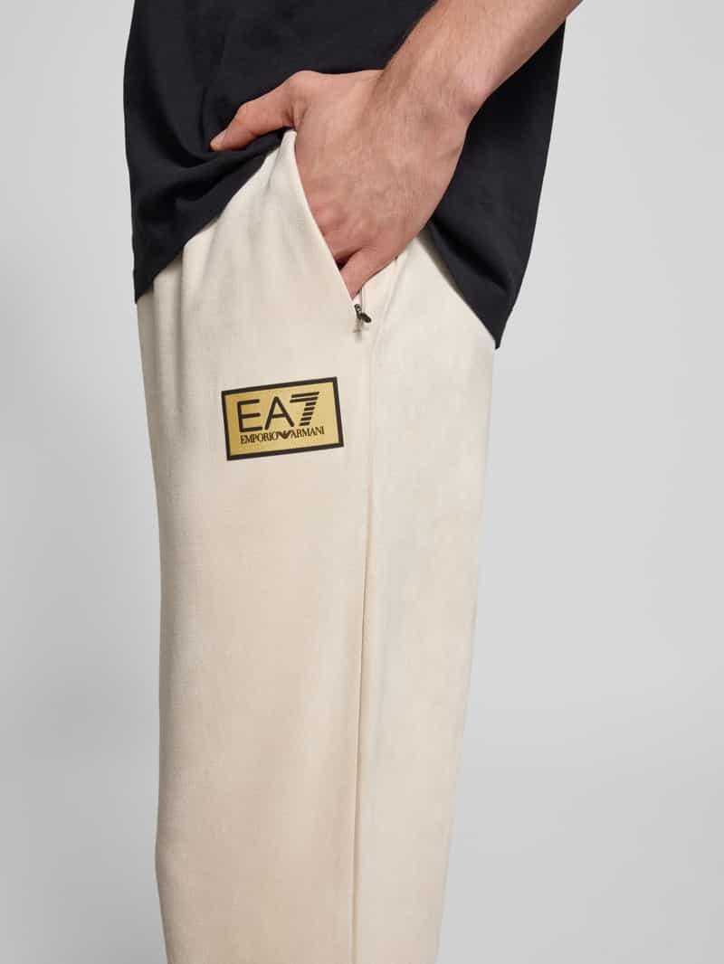 EA7 Emporio Armani Sweatpants met labeldetail