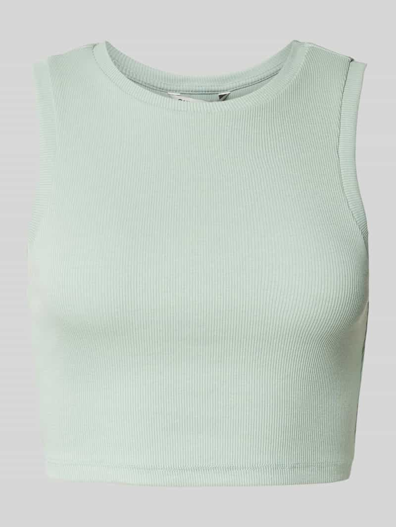 Only Korte top met ronde hals model 'VILMA'