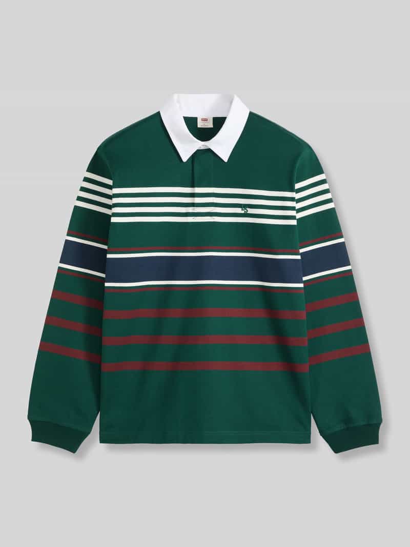 Levi's relaxed fit poloshirt van puur katoen model 'STRIPPED RUGBY'