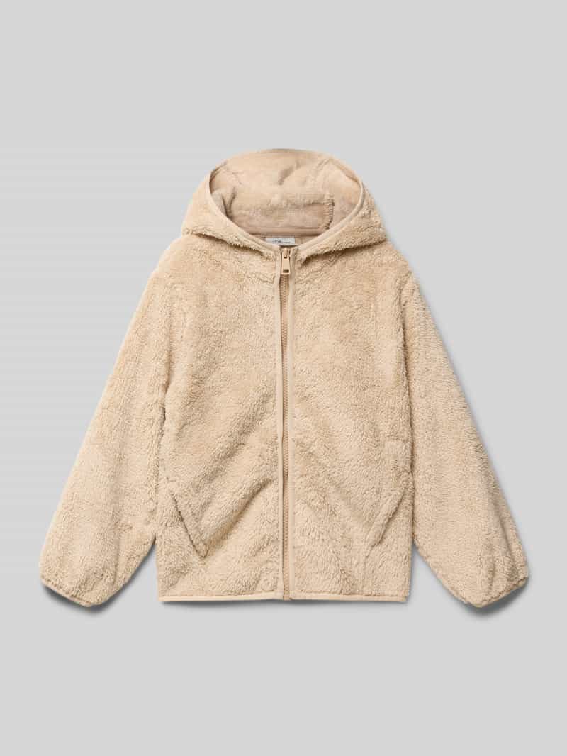 s.Oliver RED LABEL Regular fit jack van teddybont met capuchon