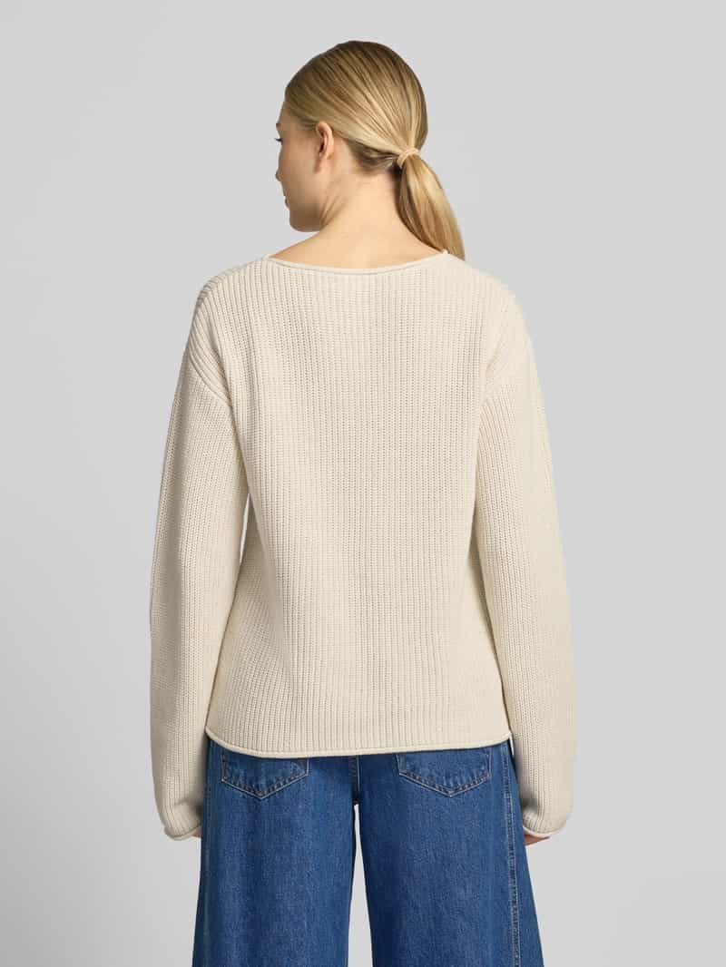 S.Oliver relaxed fit gebreide pullover van katoenmix ecru, foto 2