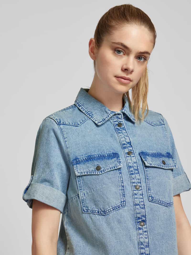 Noisy May Jeansjurk met borstzakken model 'NEW SIGNE'