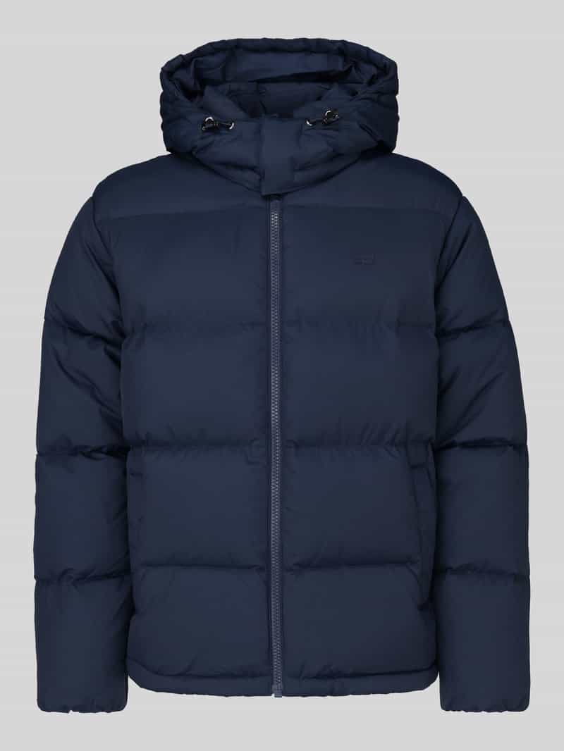 Regular fit donsjack met labelpatch