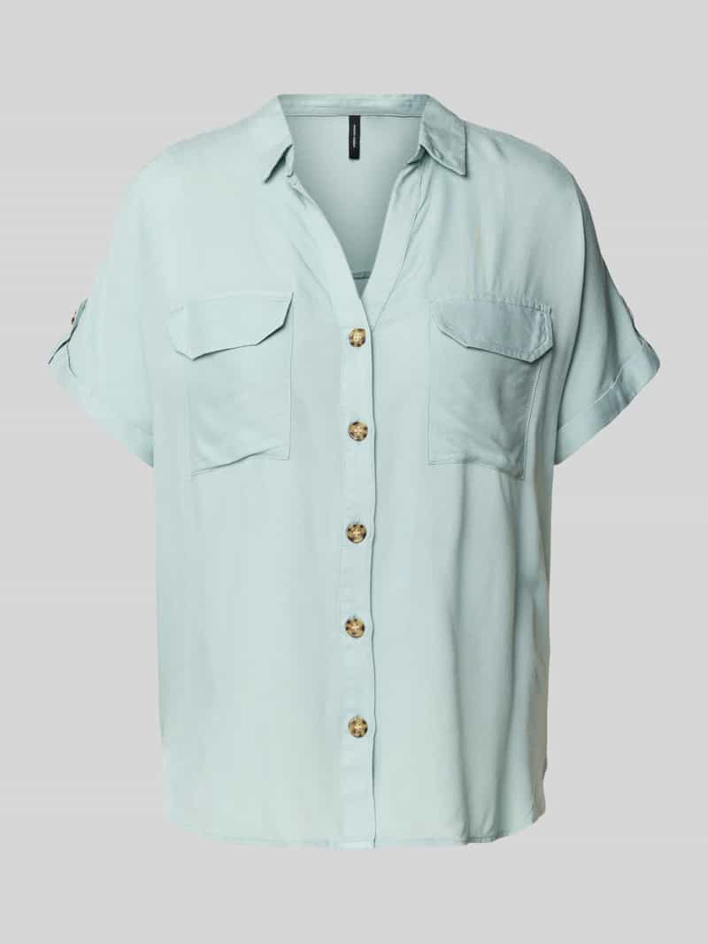 Vero Moda Regular fit overhemdblouse met borstzakken model 'BUMPY'