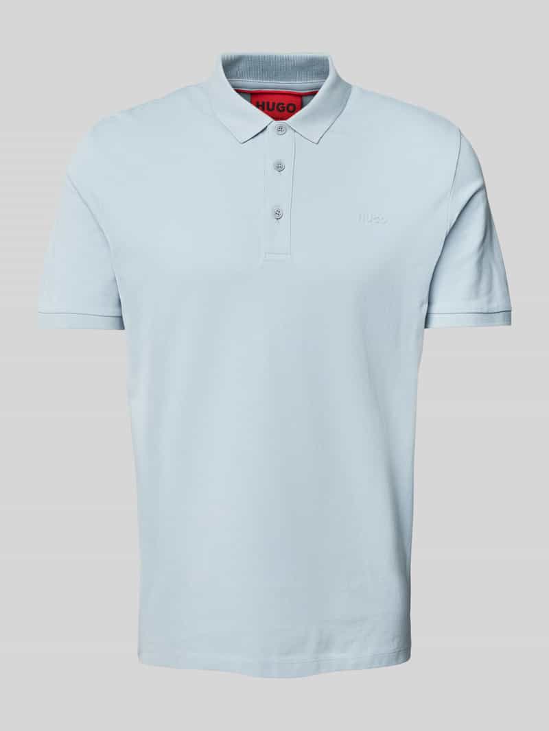 HUGO Poloshirt met labelprint model 'Donos'