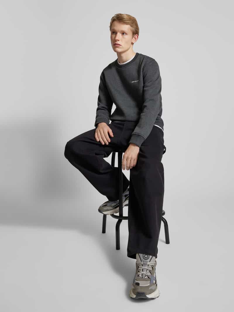Pepe Jeans Sweatshirt met labelstitching model 'DAMIAN'