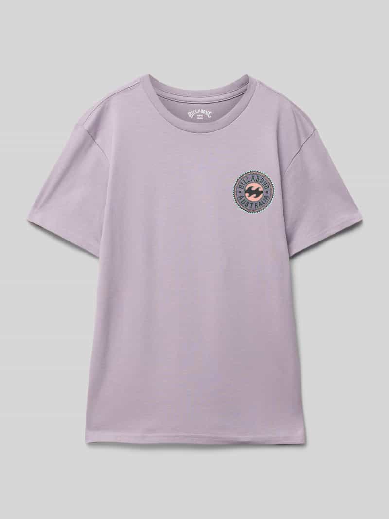 Billabong T-shirt met labelprint model 'KNOW THE FEELING'
