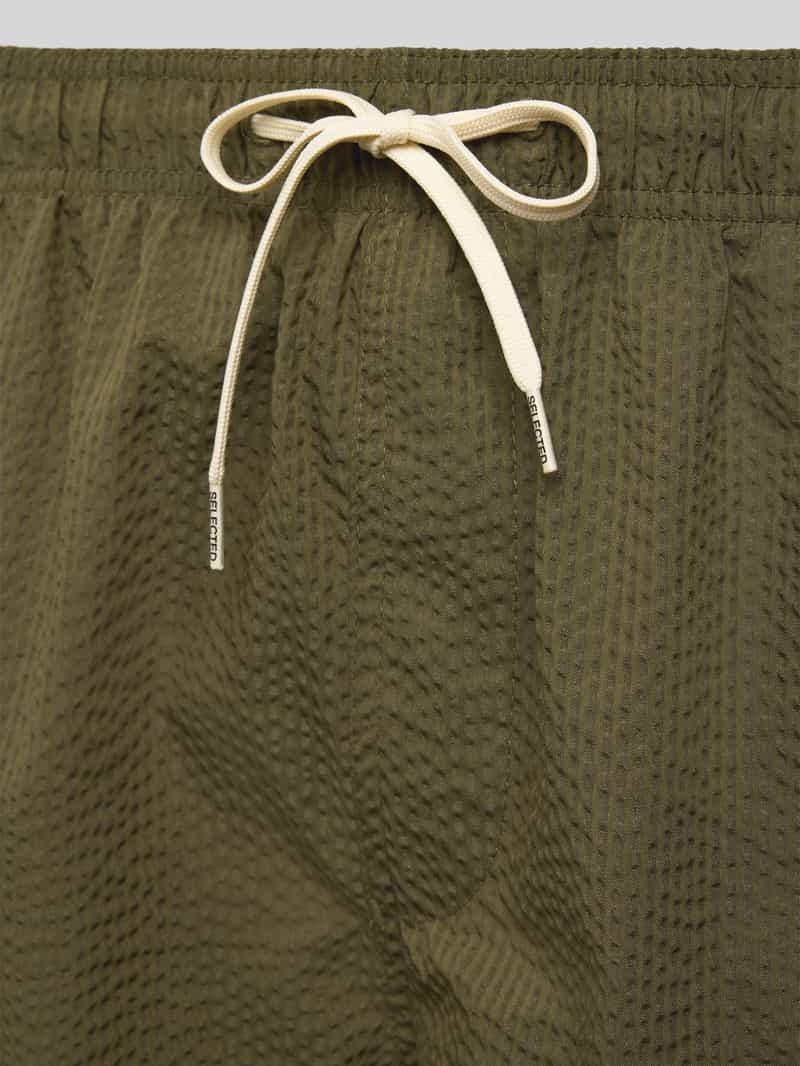 Selected Homme Relaxed fit zwembroek met structuurmotief model 'COOPER'