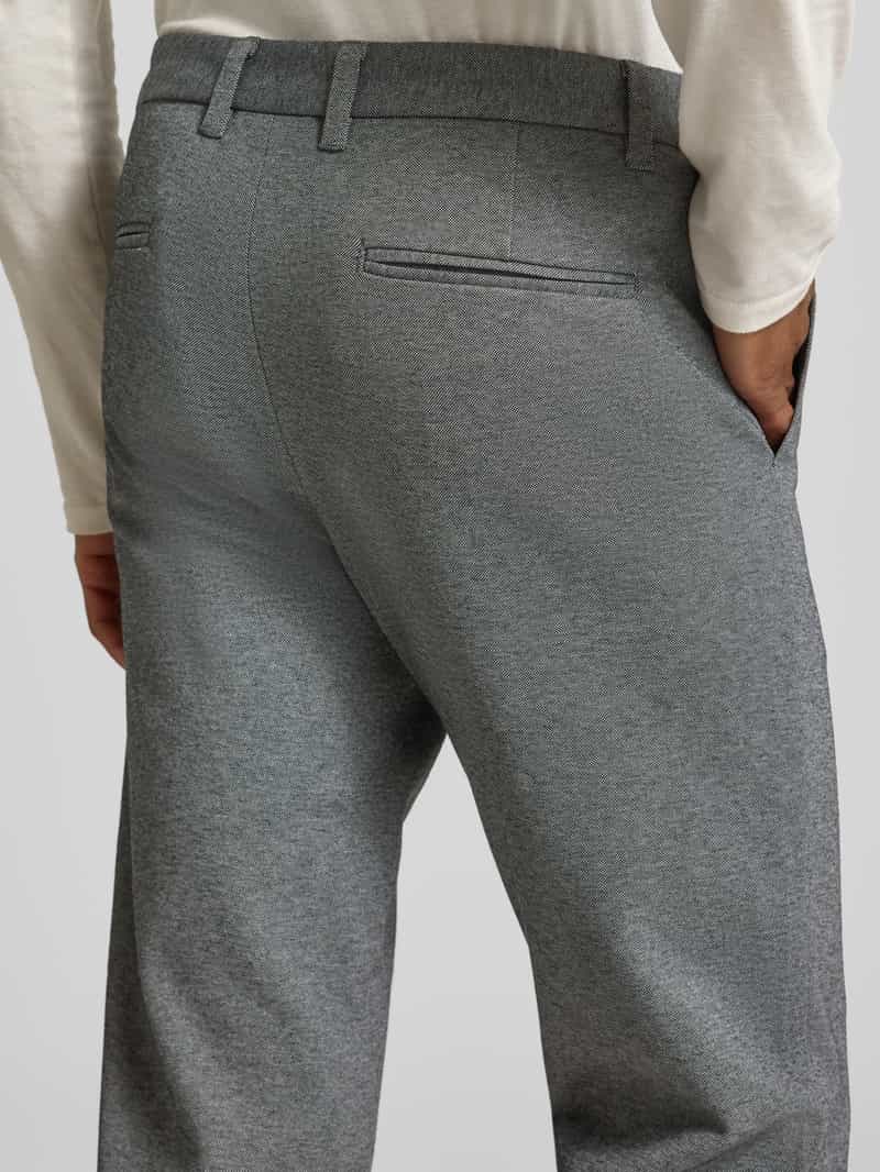 lindbergh Korte stoffen broek met Franse steekzakken