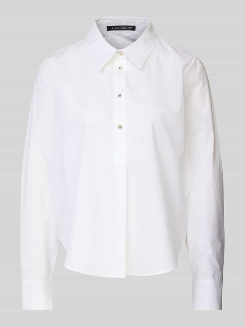LUISA CERANO Regular fit blouse met korte knoopsluiting