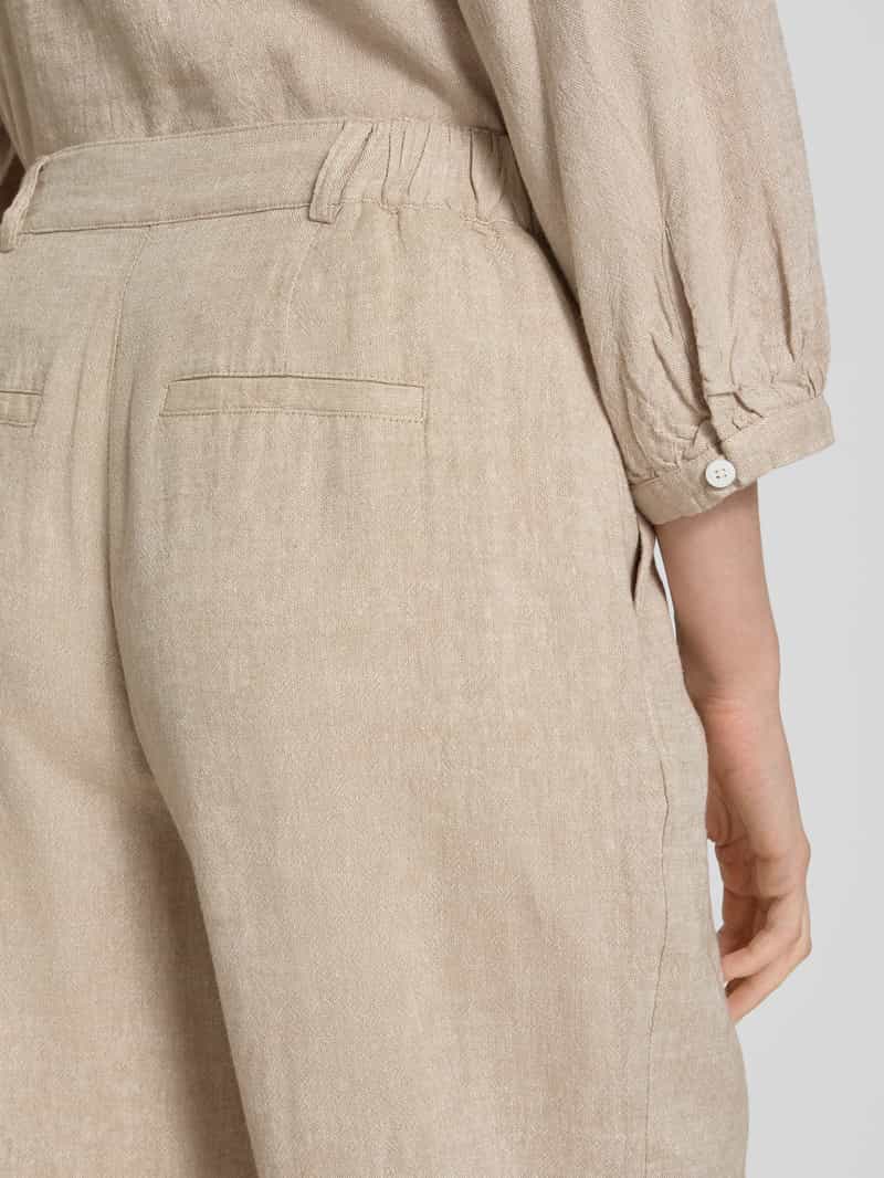 MSCH Copenhagen Straight leg linnen broek met steekzakken model 'Pennie Ginia'