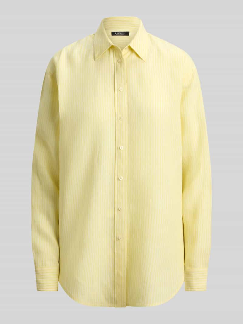 regular fit linnen blouse