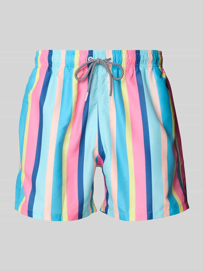BOARDIES Zwembroek met streepmotief model 'Cake Stripe'