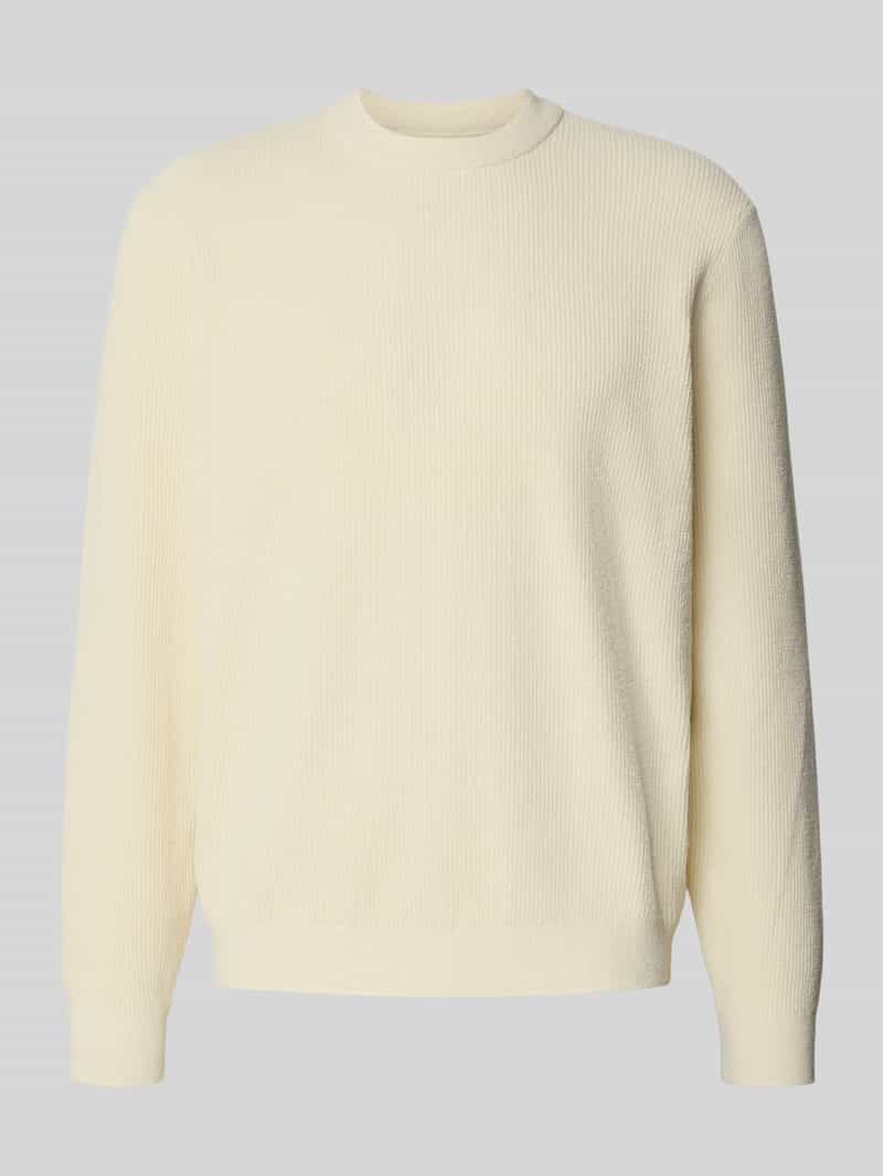 Regular fit shirt met lange mouwen en ronde hals